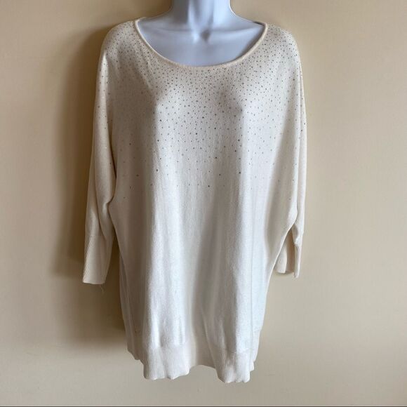 Elle Women's Size XL Pullover Sweater with sequins - Picture 1 of 7